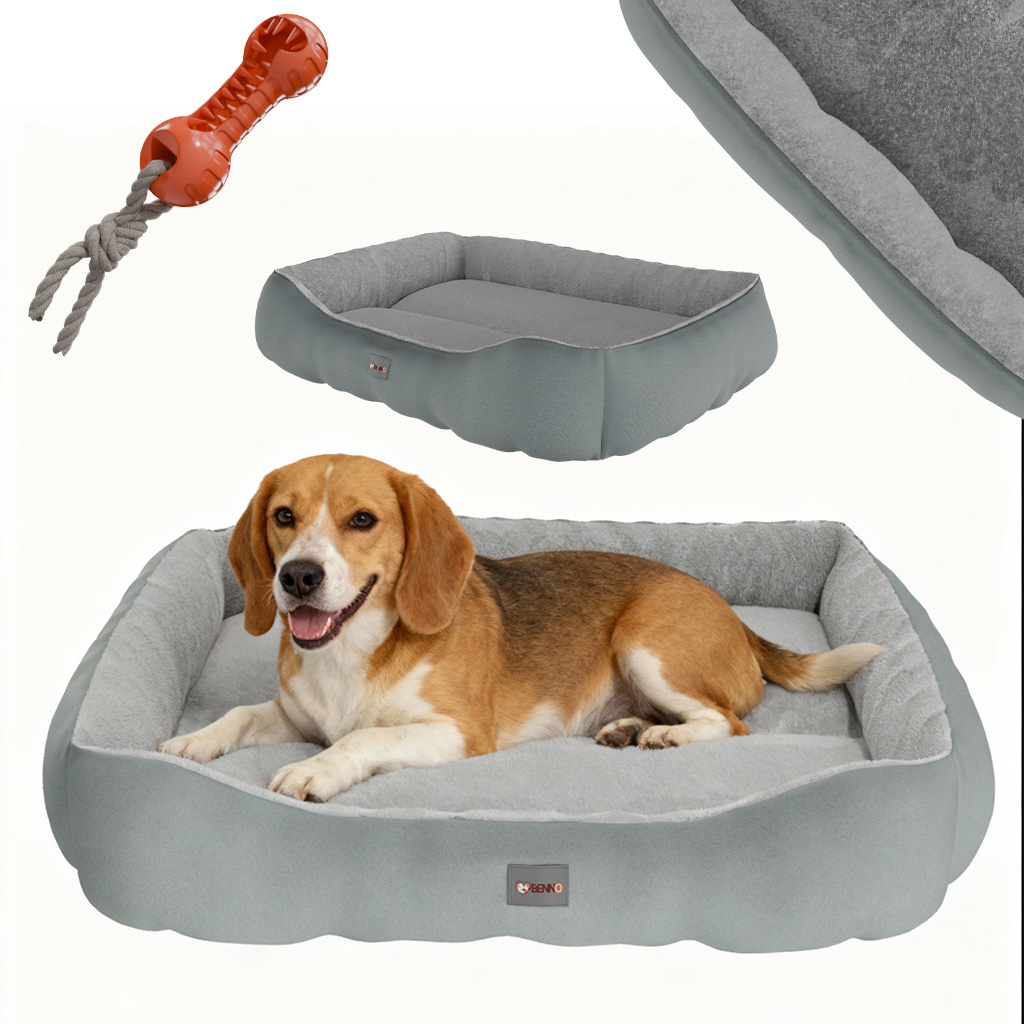 BENNO® Hundebett Hundekissen Hundekorb SAMMY XL grau 1 BENNO® Hundebett Hundekissen Hundekorb SAMMY XL grau