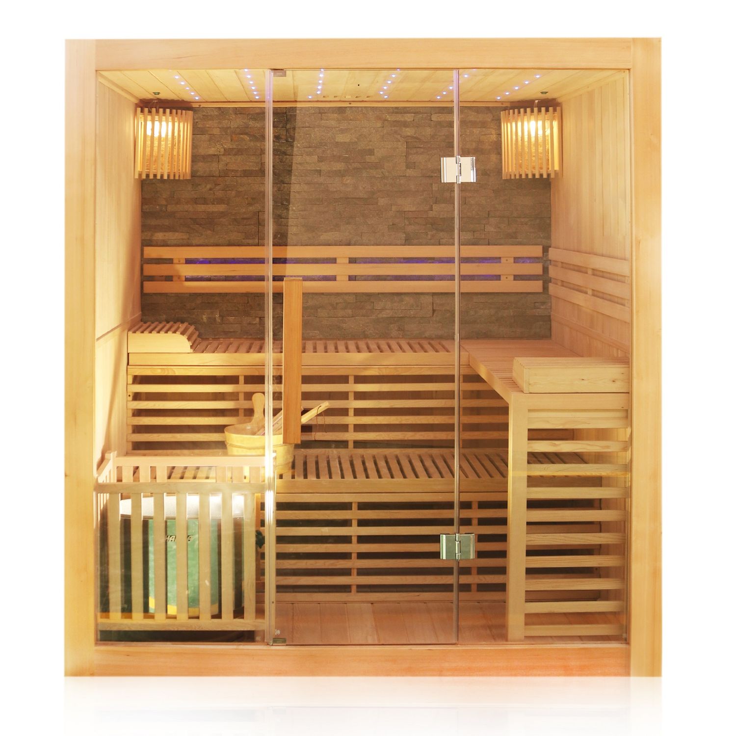 Finnische Sauna SARNIA PLUS 180x140 1 Finnische Sauna SARNIA PLUS 180x140