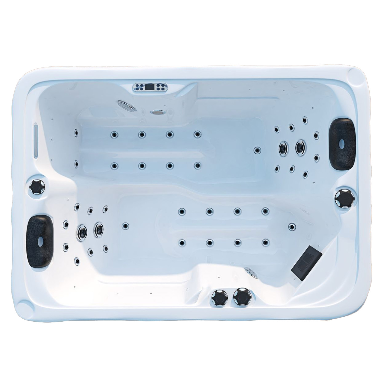 Outdoor Whirlpool LEVANZO weiß 190x135 LED 1 Outdoor Whirlpool LEVANZO weiß 190x135 LED