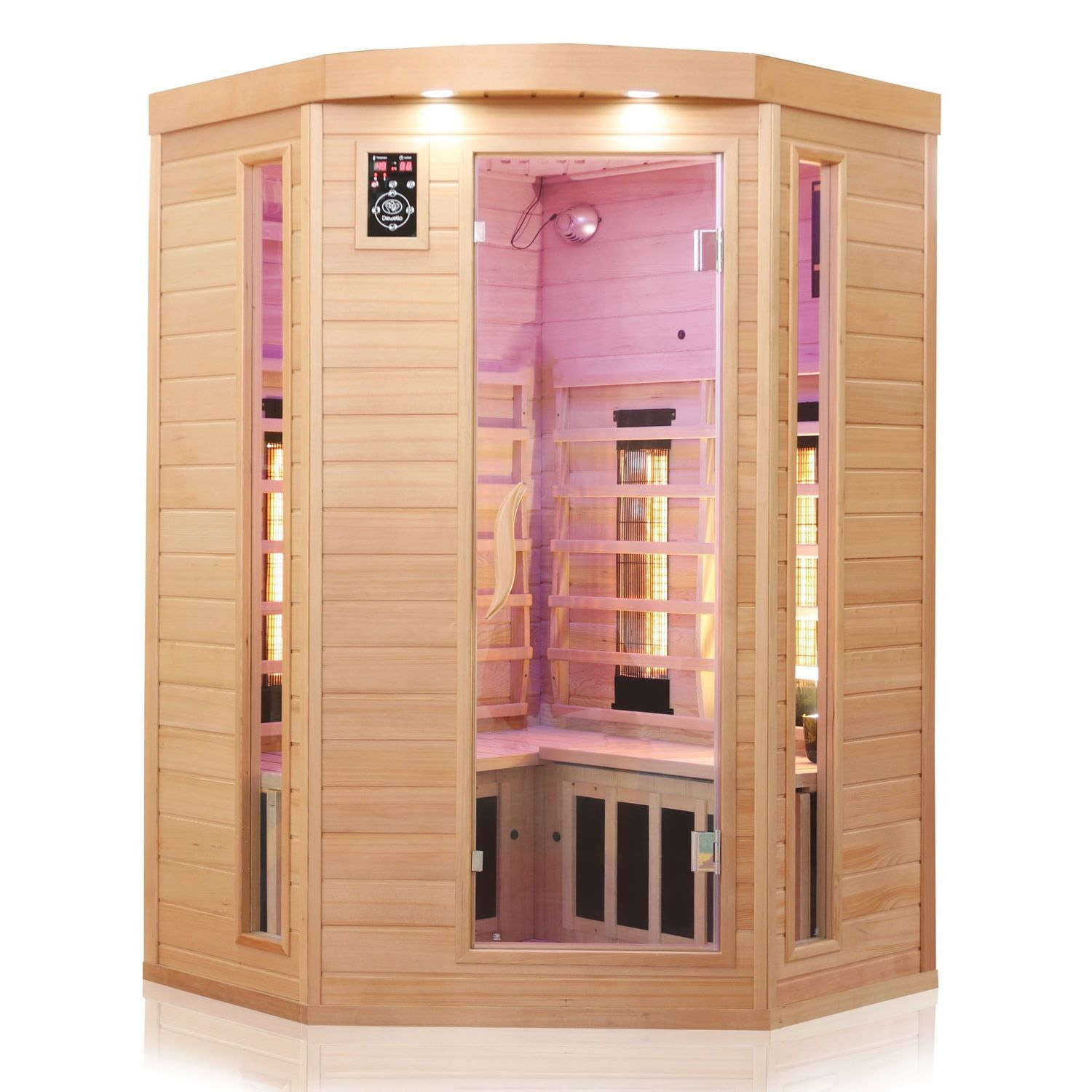 Infrarotkabine LAKEFIELD 3 140x140 Dual-Therm 1 Infrarotkabine LAKEFIELD 3 140x140 Dual-Therm
