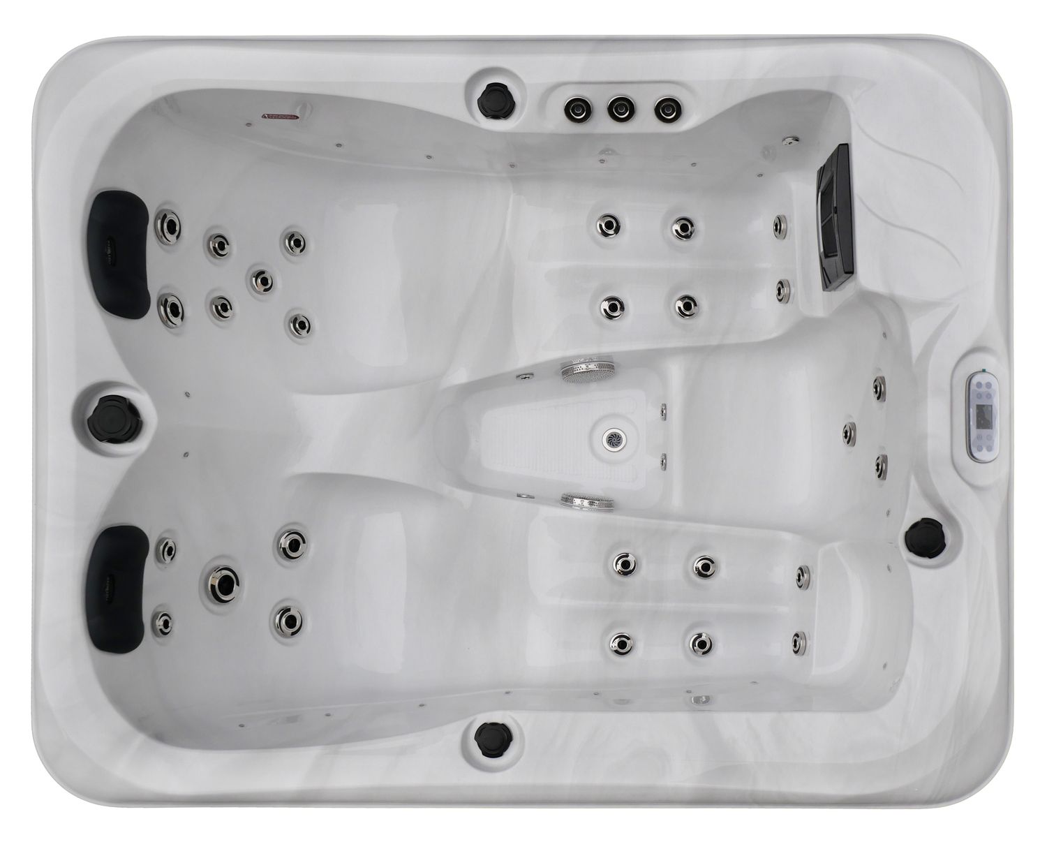 Outdoor Whirlpool ENNA weiß 200cm x 160cm 1 Outdoor Whirlpool ENNA weiß 200cm x 160cm