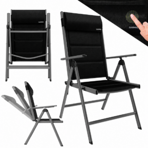 GARMIO® Gartenstuhl Balkonstuhl FLORENZ schwarz
