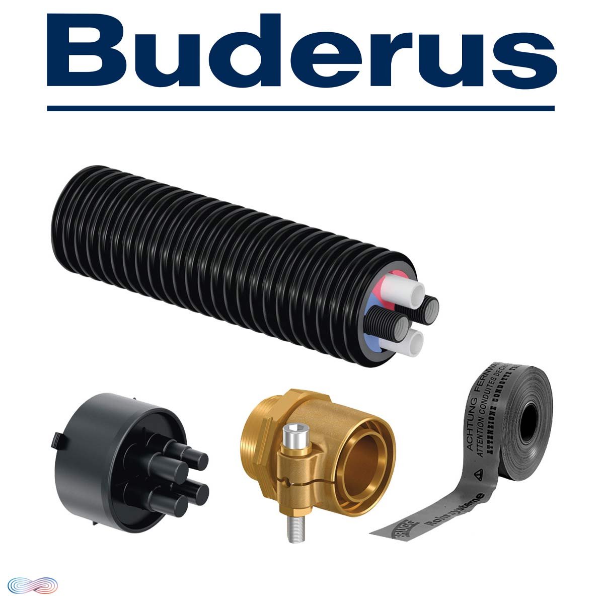 Buderus ECOFLEX Anschlußpaket WP 4xDN32 | 12 Meter"" 1 Buderus ECOFLEX Anschlußpaket WP 4xDN32 | 12 Meter""