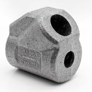 Rohrisolierung Dämmkappe für Schrägsitzventile mit Entleerung | GWK Serie ST EPP-Box | DN40 - 1 1/2 Zoll