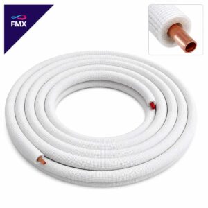 Isolierte Kupfer Kältemittelleitung 5/8"""" (15,88 mm) - 25 Meter Ring""