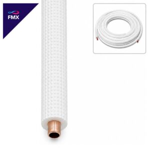 Isolierte Kupfer Kältemittelleitung 3/8"""" (9,52 mm) - Meterware""