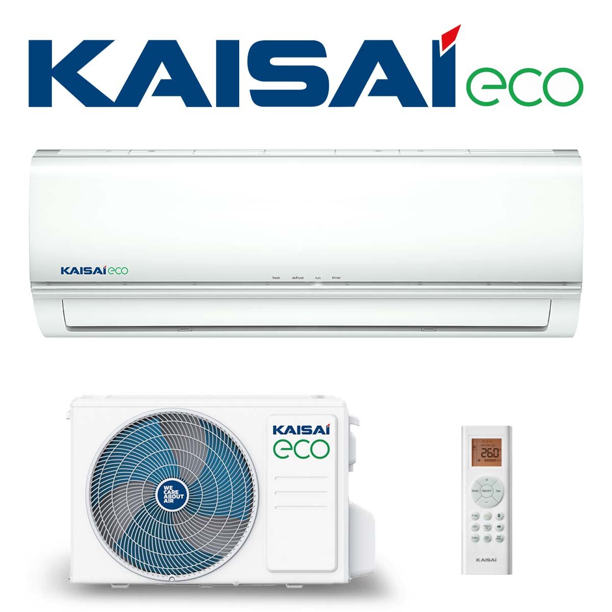 KAISAI ECO Klimaanlage SET KEX-09KTK mit Wandgerät 2,6kW"" 1 KAISAI ECO Klimaanlage SET KEX-09KTK mit Wandgerät 2,6kW""