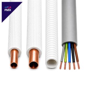 Leitungsset 1/4"""" + 1/2"""" (6,35/12,7 mm) Isolierte...