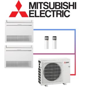 Mitsubishi Electric Set 2x 5,0 kW Truhengerät & 10,2 kW Außengerät...