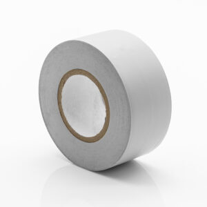 PVC Klebeband für PU Isotube Rohrisolierung | 30mm x 25m Rolle | Hellgrau