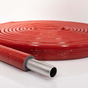 Rohrisolierung PE 10m mit Schutzhaut | 22mm x 6mm Dämmstärke | Rot