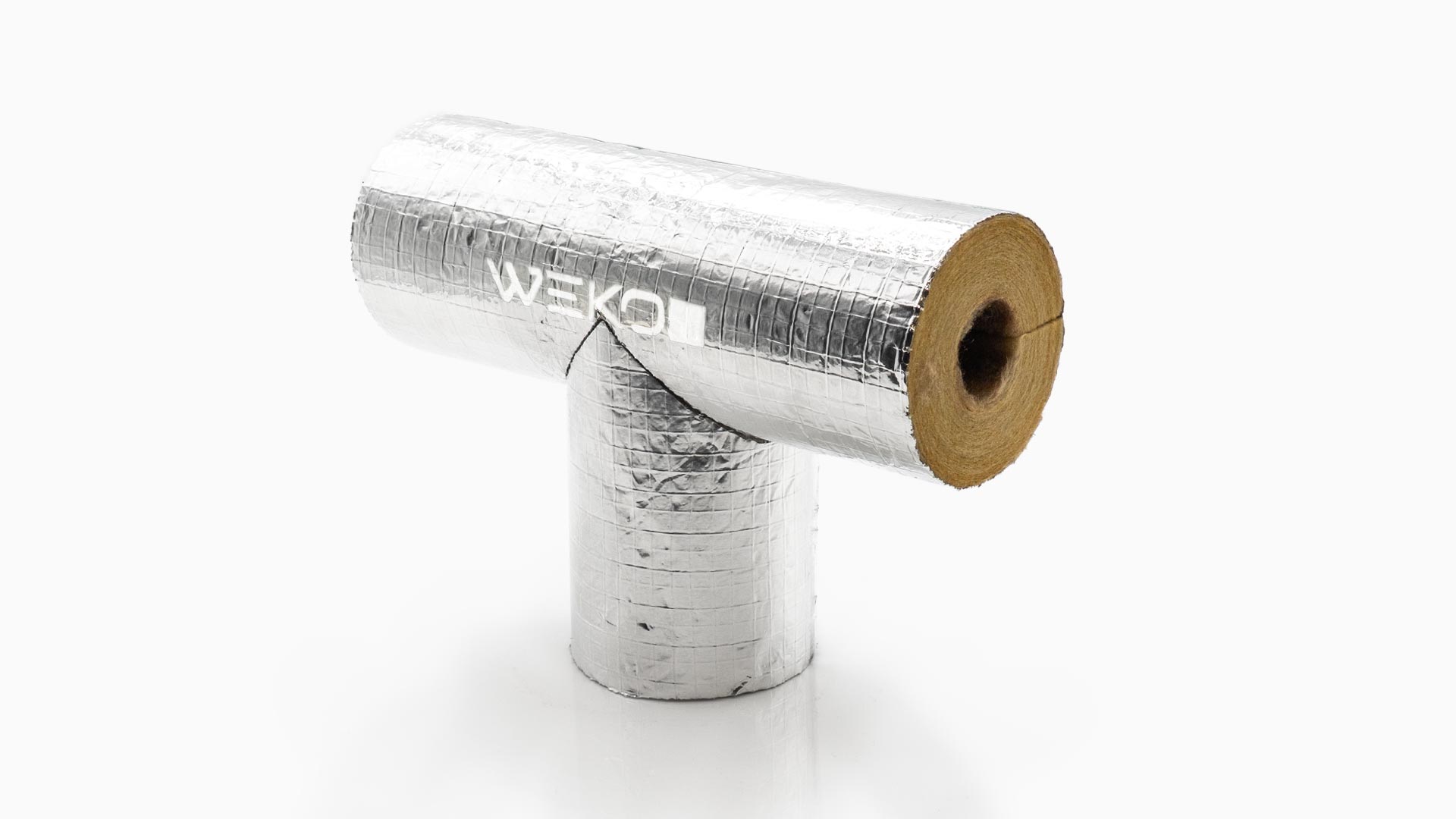 Mineralwolle Rohrisolierung T-Stück mit Klebeverschluss | 35mm x 50mm Dämmstärke | WEKOFLEX® für Heizung & Sanitär | 100% GEG 1 Mineralwolle Rohrisolierung T-Stück mit Klebeverschluss | 35mm x 50mm Dämmstärke | WEKOFLEX® für Heizung & Sanitär | 100% GEG