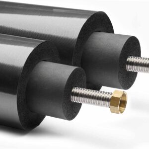 Anschlussset für wandnah aufgestellte Wärmepumpe | DN32 | 2 x 1m | Aeroline inox connect 200 | 200% GEG