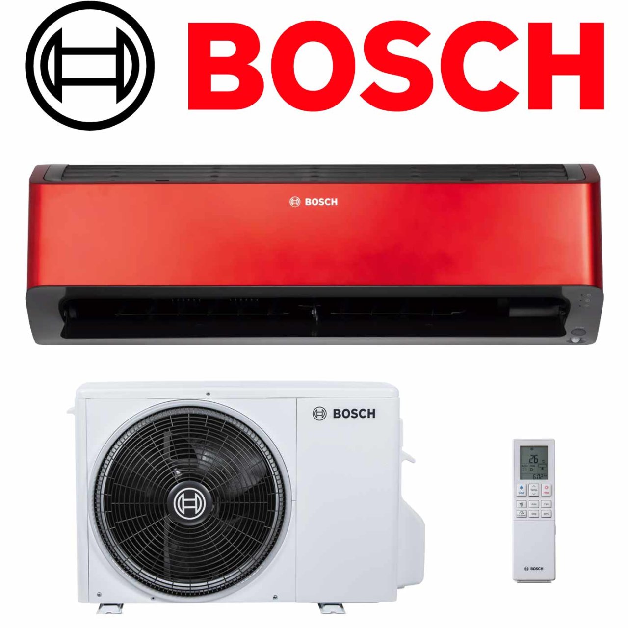BOSCH Climate Class 8000i 35 ER Klimaanlage 3,5 kW | Rot"" 1 BOSCH Climate Class 8000i 35 ER Klimaanlage 3,5 kW | Rot""