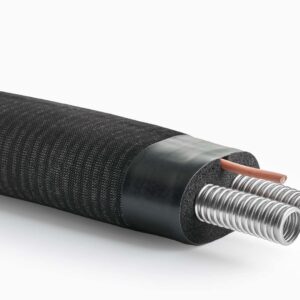 Isoliertes Edelstahlwellrohr Doppelrohrsystem für Solarkollektoren | DN20 | 50m | Aeroline inox pro 100 | 100% GEG