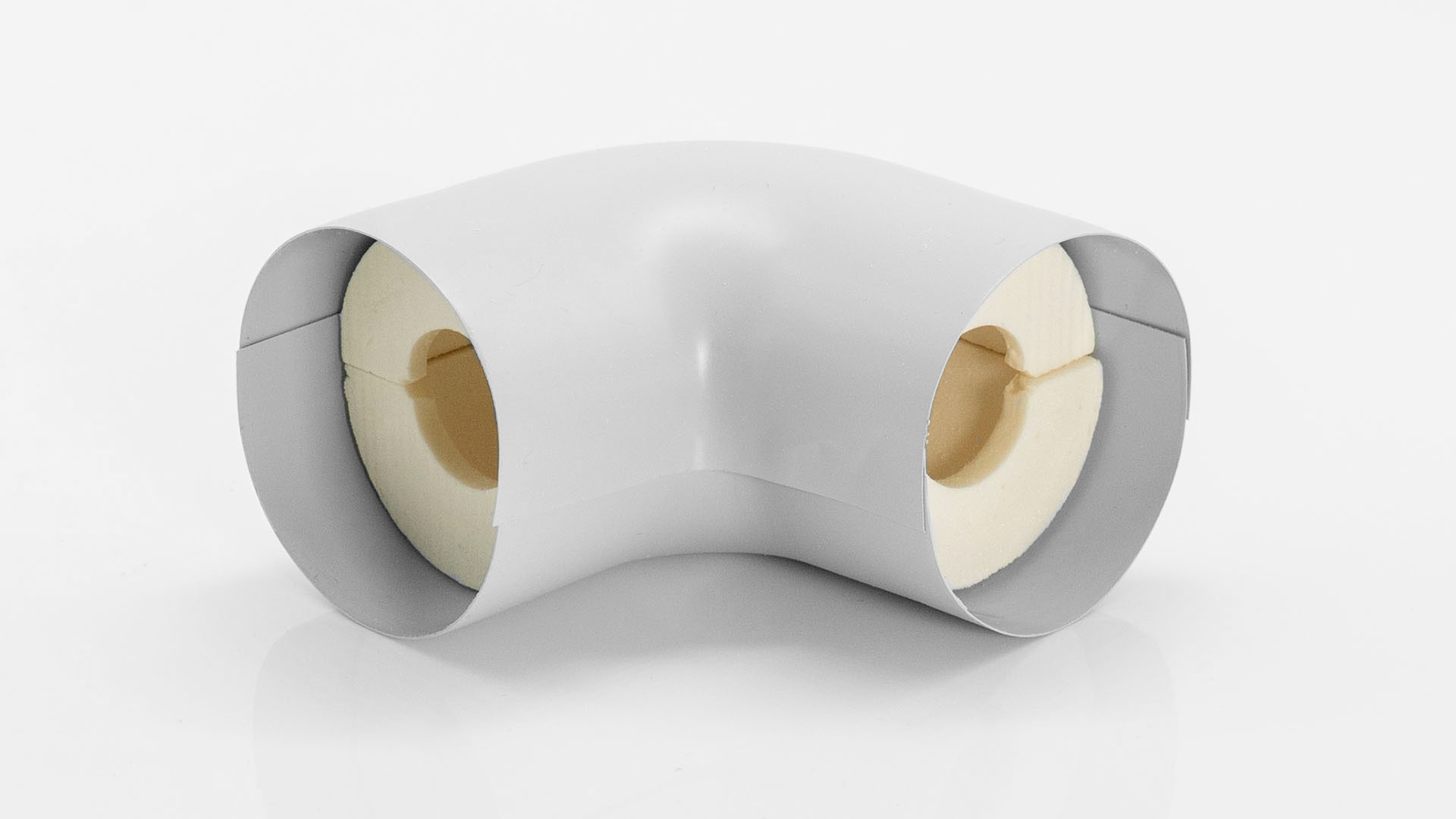 PU Rohrisolierung Bogen 90° | 42mm x 40mm Dämmstärke | Isotube Universal 1 PU Rohrisolierung Bogen 90° | 42mm x 40mm Dämmstärke | Isotube Universal