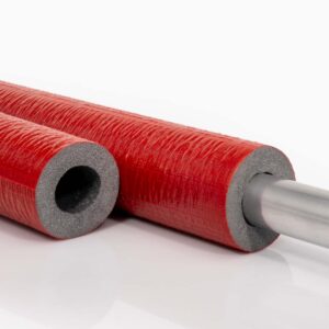 Rohrisolierung PE robuste rote Außenhaut | 42mm x 13mm Dämmstärke | NMC Climaflex Stabil