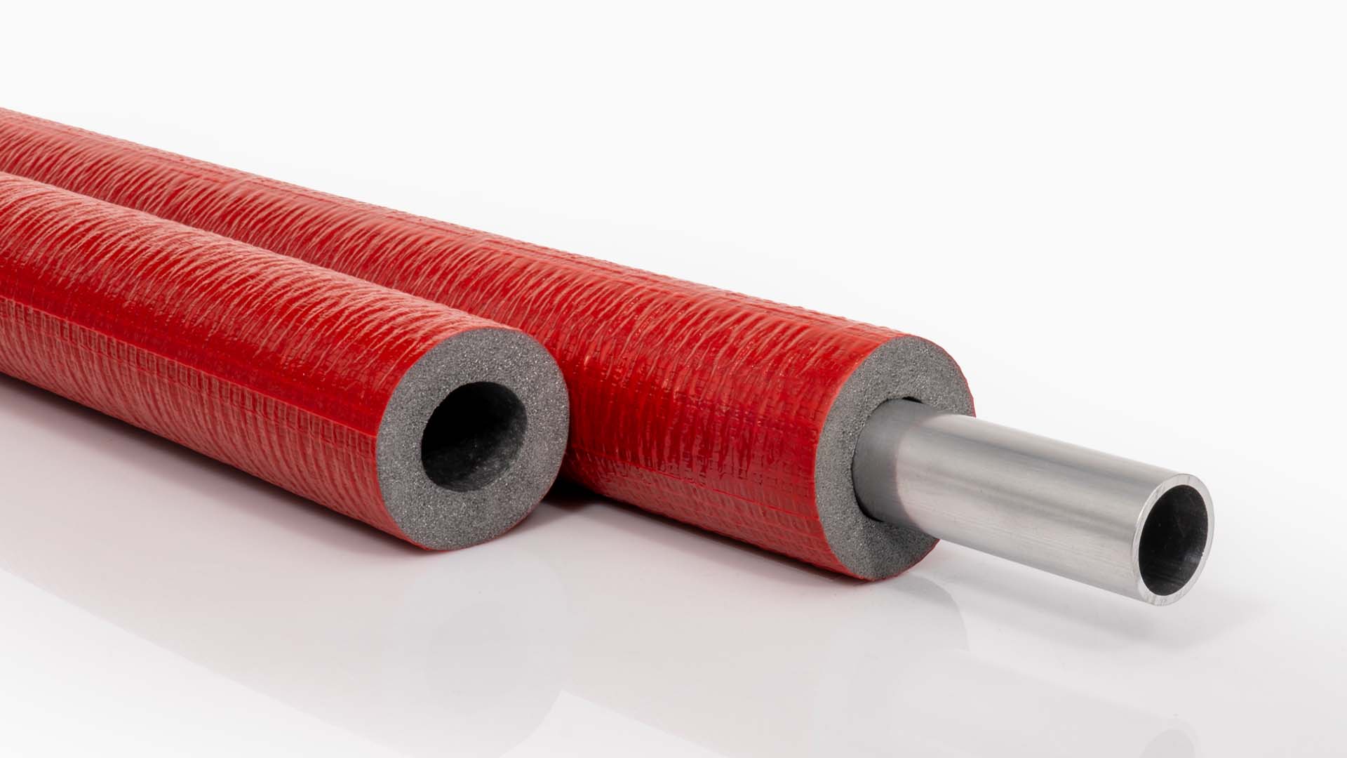 Rohrisolierung PE robuste rote Außenhaut | 35mm x 13mm Dämmstärke | NMC Climaflex Stabil 1 Rohrisolierung PE robuste rote Außenhaut | 35mm x 13mm Dämmstärke | NMC Climaflex Stabil