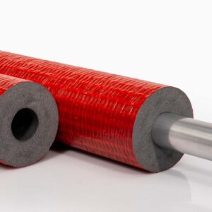 Rohrisolierung PE robuste rote Außenhaut | 42mm x 20mm Dämmstärke | NMC Climaflex Stabil | 50% GEG