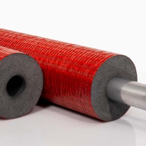 Rohrisolierung PE robuste rote Außenhaut | 42mm x 25mm Dämmstärke | NMC Climaflex Stabil | 50% GEG