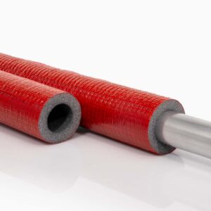 Rohrisolierung PE robuste rote Außenhaut | 42mm x 9mm Dämmstärke | NMC Climaflex Stabil