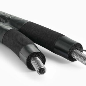 Teilbares Solar Edelstahl Wellrohrsystem isoliert mit PE-Folie ummantelt | DN16 | 10m | Aeroline inox eco combi