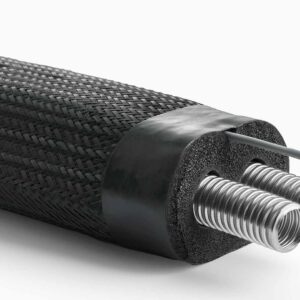 Verrohrungssystem für Luft-/Wasser-Wärmepumpen | KG-Rohr Verlegung | DN25 | 25m | Aeroline inox pro gs | 100% GEG