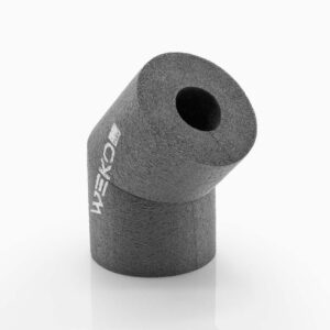 Rohrisolierung PE Bogen 45° | 76mm x 25mm Dämmstärke | WEKOFLEX® für Heizung & Sanitär