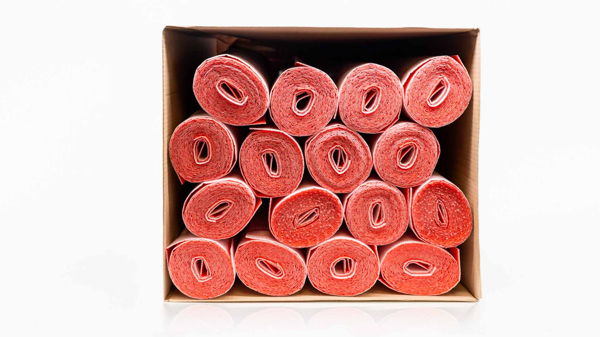 Wickelstreifen / Wickelband PE mit roter Schutzhaut | 2mm Dämmstärke | 100mm x 288m | 80 Rollen 1 Wickelstreifen / Wickelband PE mit roter Schutzhaut | 2mm Dämmstärke | 100mm x 288m | 80 Rollen