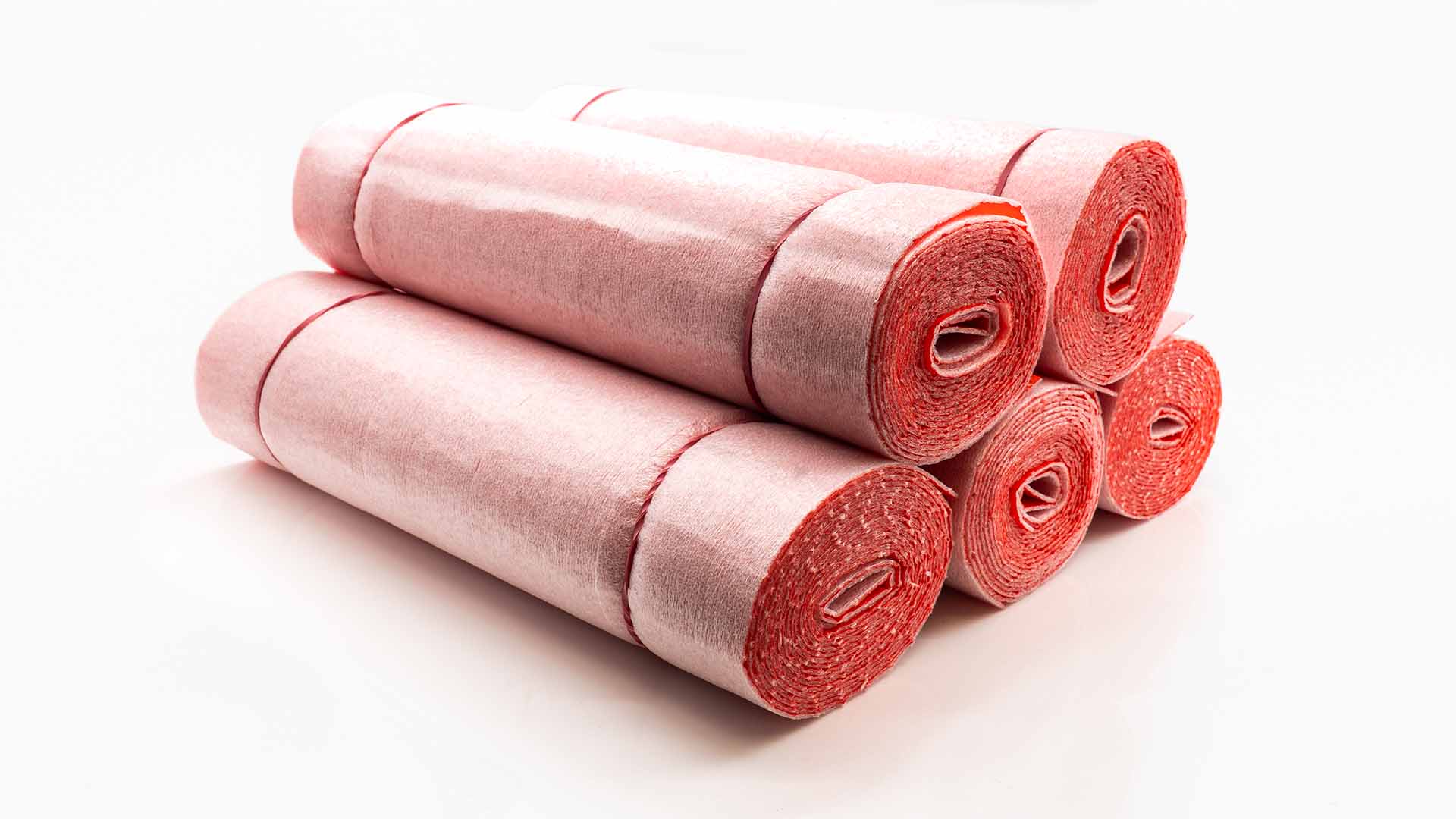 Wickelstreifen / Wickelband PE mit roter Schutzhaut | 2mm Dämmstärke | 100mm x 90m | 25 Rollen 1 Wickelstreifen / Wickelband PE mit roter Schutzhaut | 2mm Dämmstärke | 100mm x 90m | 25 Rollen