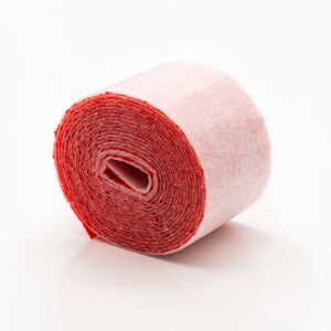 Wickelstreifen / Wickelband PE mit roter Schutzhaut | 2mm Dämmstärke | 70mm x 3,6m | 1 Rolle