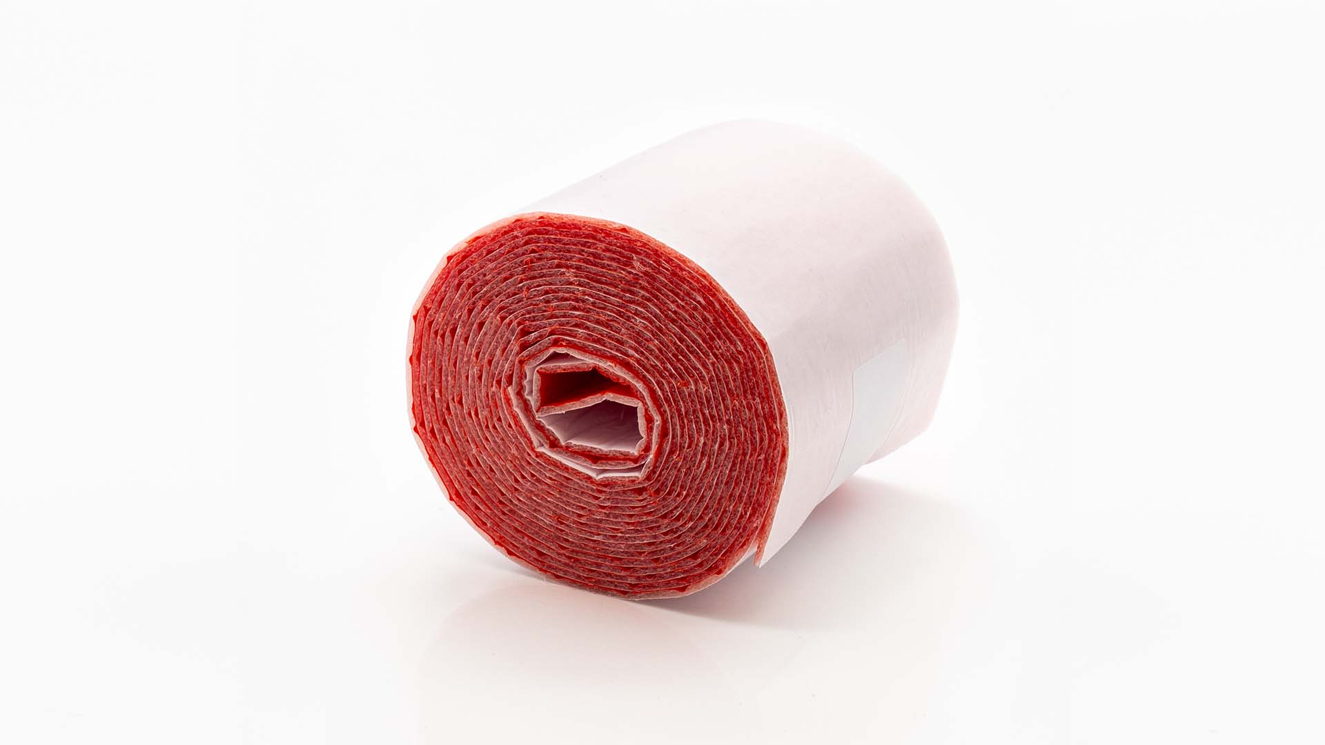 Wickelstreifen / Wickelband PE selbstklebend mit roter Schutzhaut | 2mm Dämmstärke | 100mm x 3,6m | 1 Rolle 1 Wickelstreifen / Wickelband PE selbstklebend mit roter Schutzhaut | 2mm Dämmstärke | 100mm x 3,6m | 1 Rolle