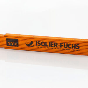 Zollstock Gliedermaßstab aus Holz | 2m | Orange