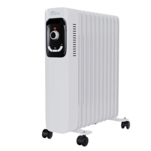 Ölradiator, Elektroheizung TT-OR 211 in weiß mit 11 Rippen und 2500 Watt, drei Heizstufen (1000W, 1500W, 2500W)