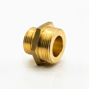 Reduziernippel für Edelstahl Wellrohr | 1 ½" x 1 ¼" AG | Aeroline inox