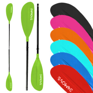 24MOVE® SUP Doppelpaddel LAGO für Paddleboards und Kajaks, Stechpaddel für Stand-Up Board grün
