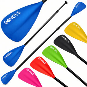 24MOVE® SUP Doppelpaddel AZUR für Paddleboards und Kajaks, blau