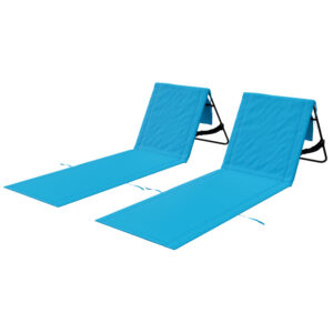 24MOVE® Strandmatte NATAL blau 2er SET (2 Stück)