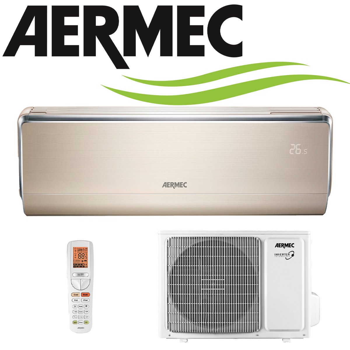 AERMEC Singlesplit SET SMG 270 W mit Außeneinheit 2,7 kW"" 1 AERMEC Singlesplit SET SMG 270 W mit Außeneinheit 2,7 kW""