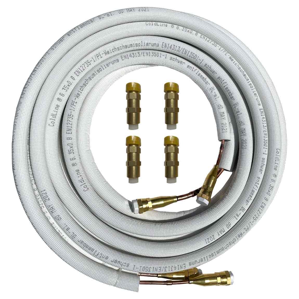 Quick Connect 1/4"""" + 1/2"""" mit Anschlussarmaturen - 5 Meter"" 1 Quick Connect 1/4"""" + 1/2"""" mit Anschlussarmaturen - 5 Meter""